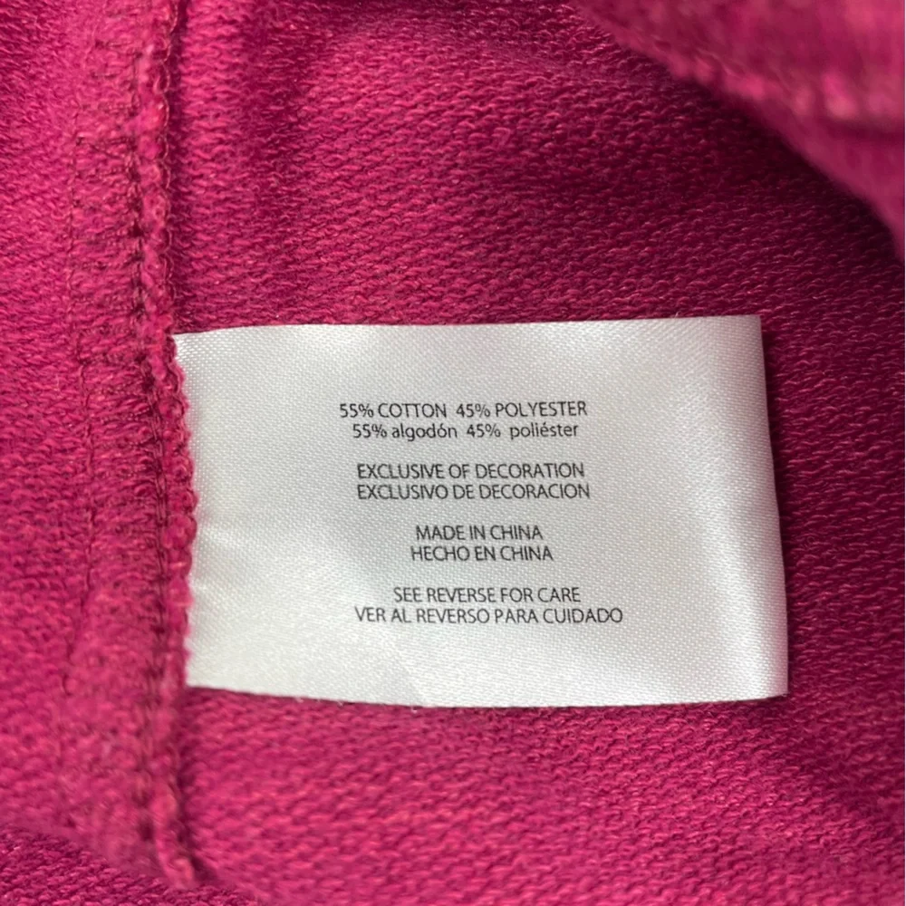 Avalanche Sweatshirt Womens Small Pink Two Tone 1/4 Button Pullover Jacket - Picture 8 of 9